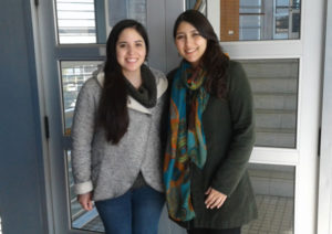 Daniela Brisso y Stefany Cordero, estudiantes becadas de la sede Curicó.